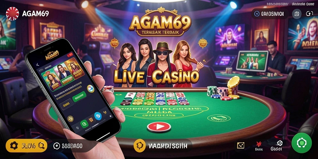 Tampilan menarik dari AGAM69 saat gameplay Live Casino.