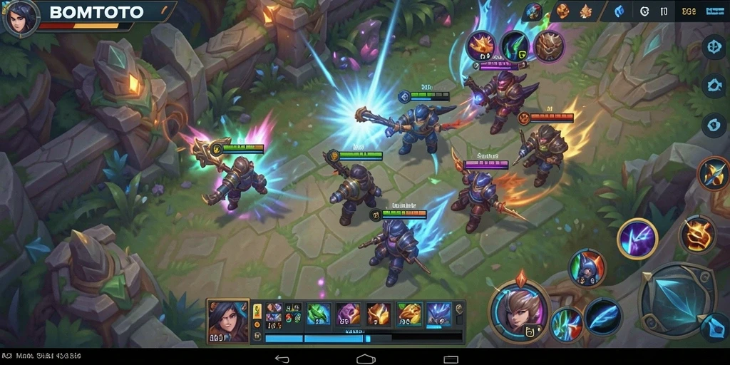 Tangkapan layar gameplay BOMTOTO yang penuh aksi total.