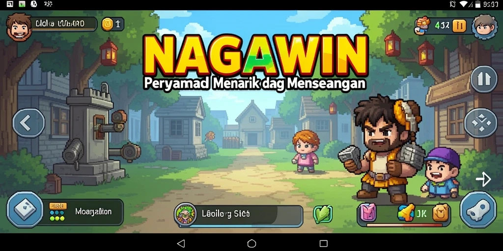 Tampilan gameplay NAGAWIN yang menarik dan mengasyikkan.